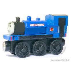   Thomas és barátai Sir Handel jellegű mágneses fa vonat mozdony
