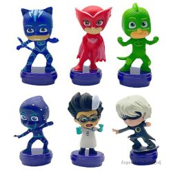 6 db-os Pizsihősök PJMasks jellegű figura szett