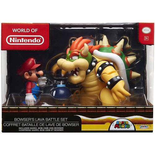 Super Mario Bowser láva harci szett Nintendo Jakks