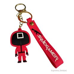   Squid Game - Nyerd meg az életed Négyzet jellegű szilikon kulcstartó