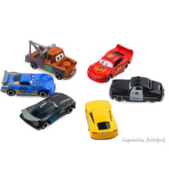 Cars Verdák jellegű 6 db-os kisautó szett