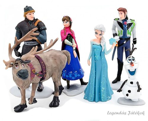 6 db-os Frozen Jégvarázs figura szett