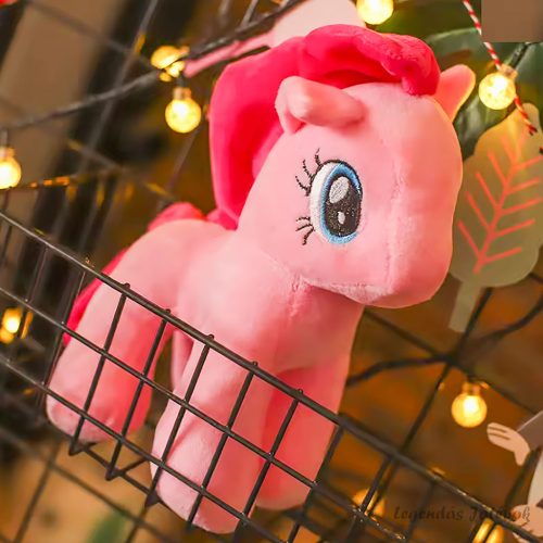 Én kicsi pónim - My little pony - Pinkie Pie jellegű plüss 15 cm Új verzió