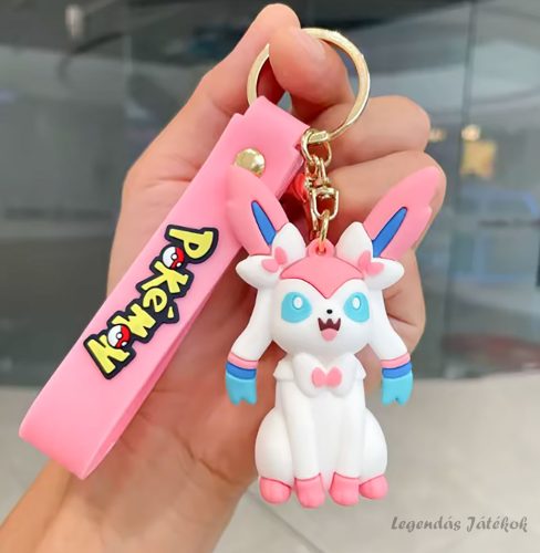 Pokemon Sylveon jellegű kulcstartó