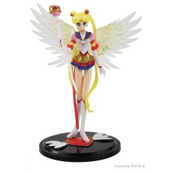 Sailor Moon jellegű álló figura szárnyakkal 15 cm