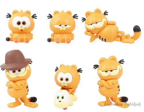 6 db-os Garfield figura szett