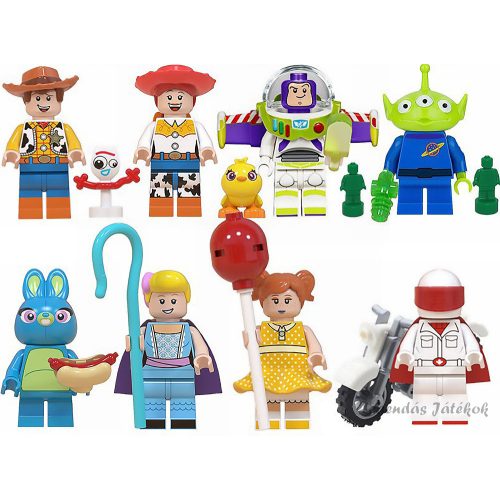 8 db-os Toy Story 4 mini figura szett