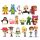17 db-os Toy Story - Játékháború jellegű figura szett