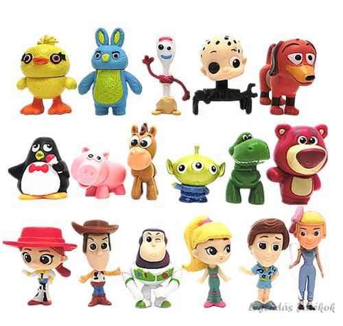 17 db-os Toy Story - Játékháború jellegű figura szett