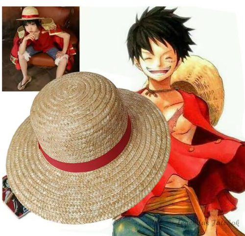 One Piece jellegű szalmakalap 35 cm