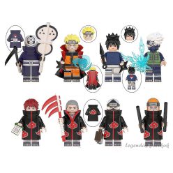8 db-os Naruto jellegű mini figura alap szett