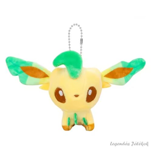 Pokemon Leafeon jellegű akasztós plüss 10 cm