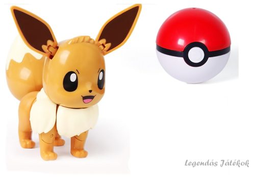 Pokemon labdába zárható Eevee jellegű figura 10 cm