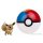 Pokemon labdába zárható mini Eevee figura