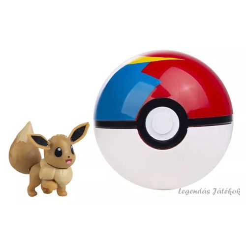 Pokemon labdába zárható mini Eevee figura