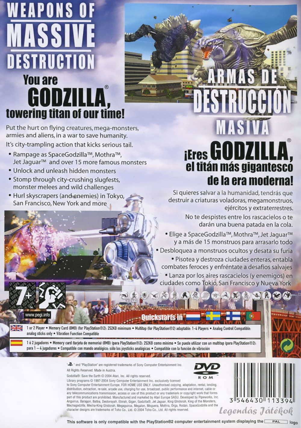 Godzilla: Save the Earth - (PS2) PlayStation 2 [Pre-Owned] – J&L Video  Games New York City