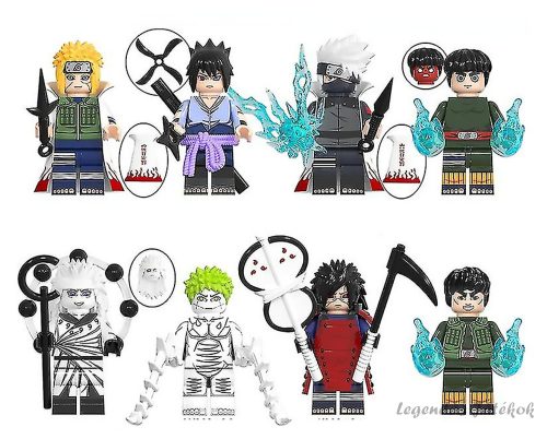 8 db-os Naruto mini figura szett Madarával