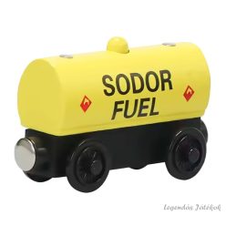   Thomas és barátai jellegű mágneses fa vonat mozdony - üzemanyag szállító kocsi