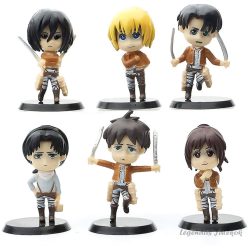 6 db-os Attack on titan figura szett