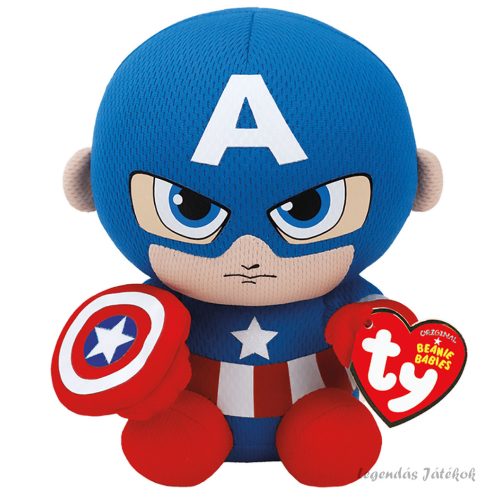 Marvel Amerika Kapitány plüss 15 cm Ty Beanie Babies