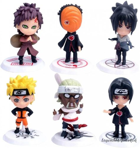 6 db-os Naruto figura szett 7 cm