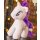Én kicsi pónim - My little pony - Rarity jellegű plüss 15 cm Új verzió