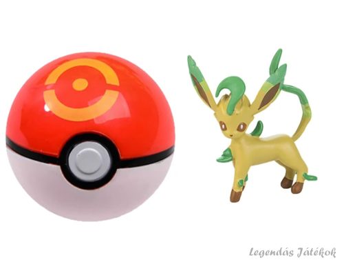 Labdába zárható mini Pokemon figura - Leafeon