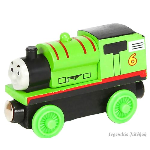 Thomas és barátai Percy jellegű mágneses fa vonat mozdony