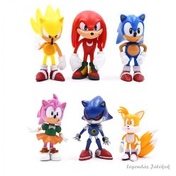 6 db-os Sonic a sündisznó figura szett