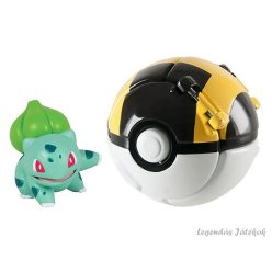Pokemon labdába zárható mini Bulbasaur jellegű figura