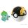 Pokemon labdába zárható mini Bulbasaur figura