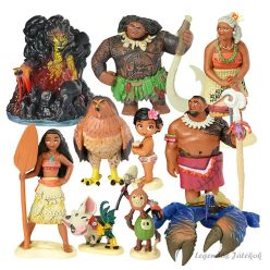 10 db-os Vaiana Moana jellegű figura szett 10 cm