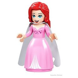 A Kis Hablány Ariel rózsaszín ruhában mini figura