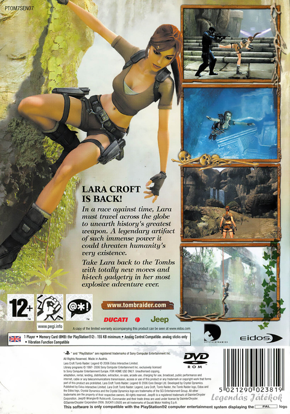 Tomb Raider - Legend Ps2 játék PAL (használt)