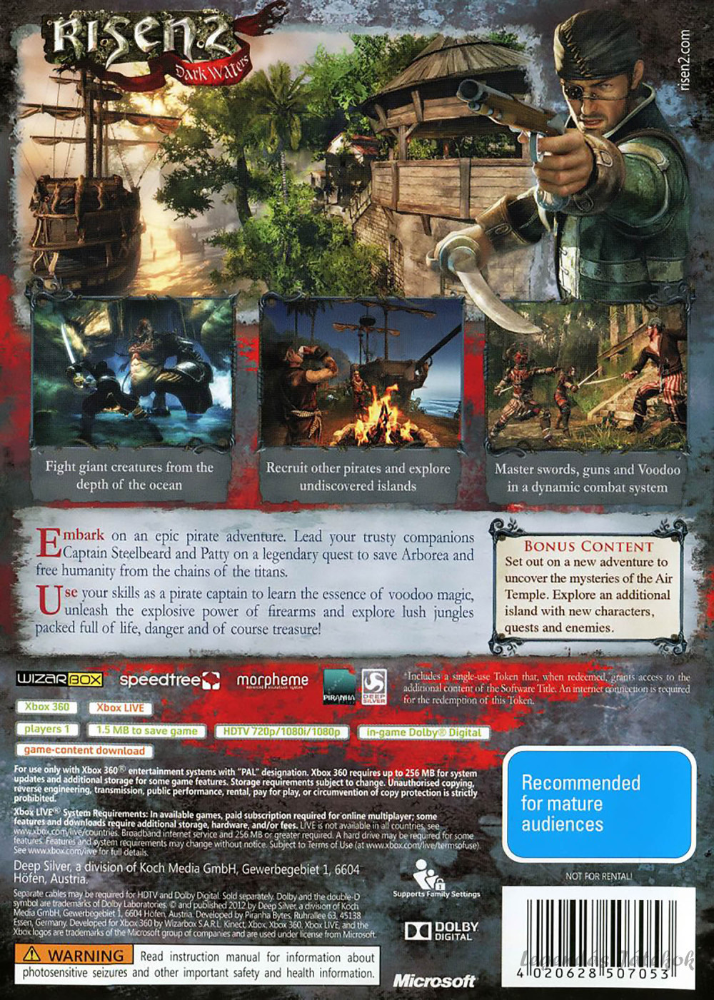 Risen 2 - Dark Waters Xbox 360 játék (használt)