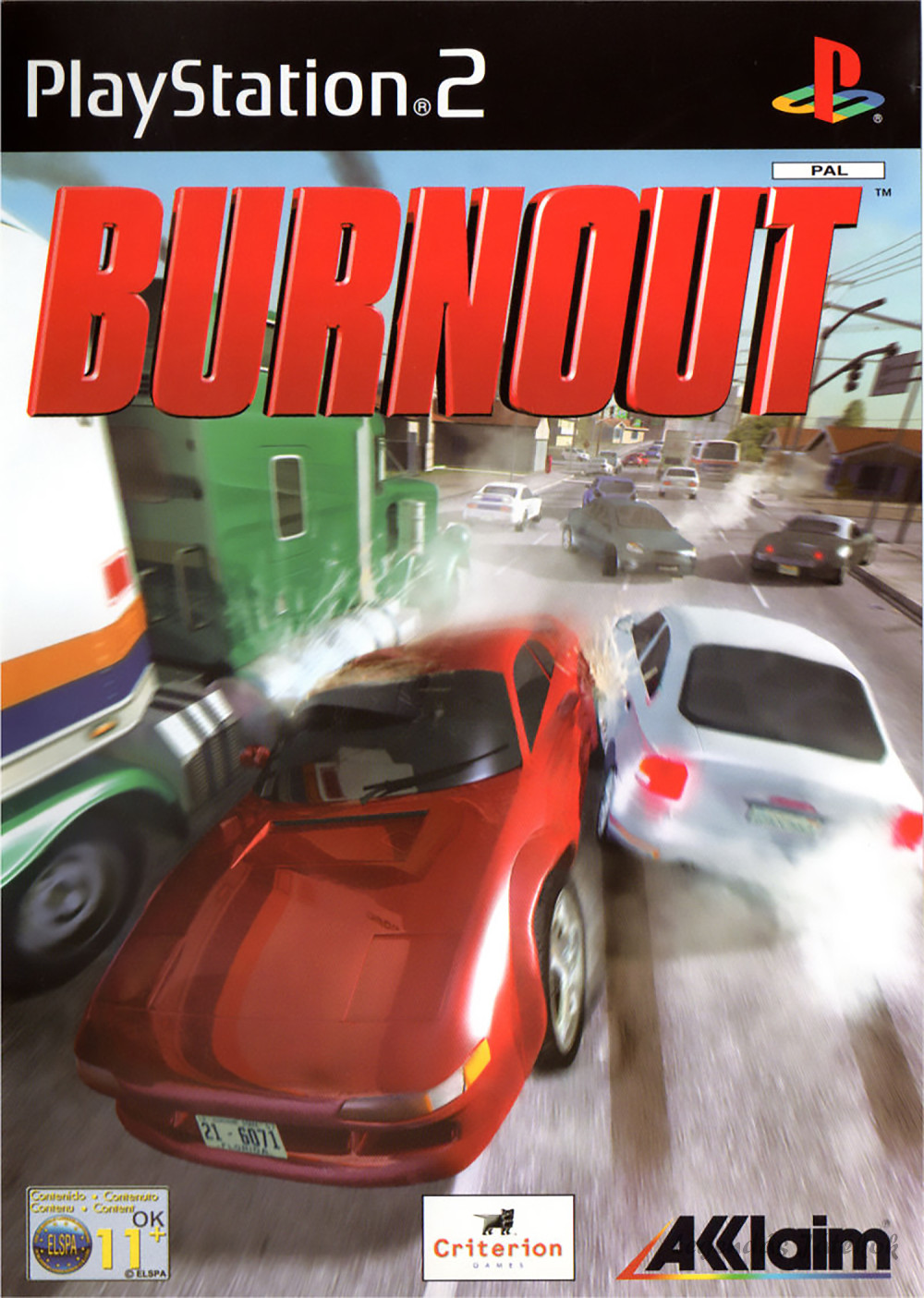 Burnout Ps2 játék PAL (használt)
